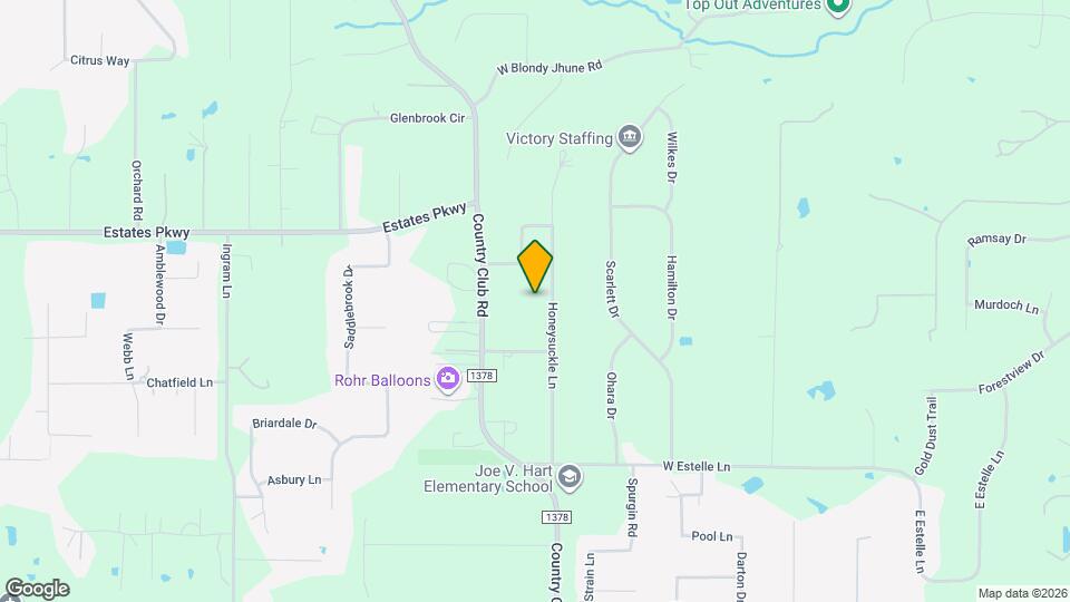 925 Honeysuckle Ln Map and Location Details