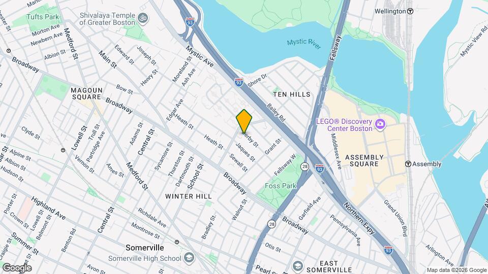 66 Derby St, Unit 3B Map and Location Details