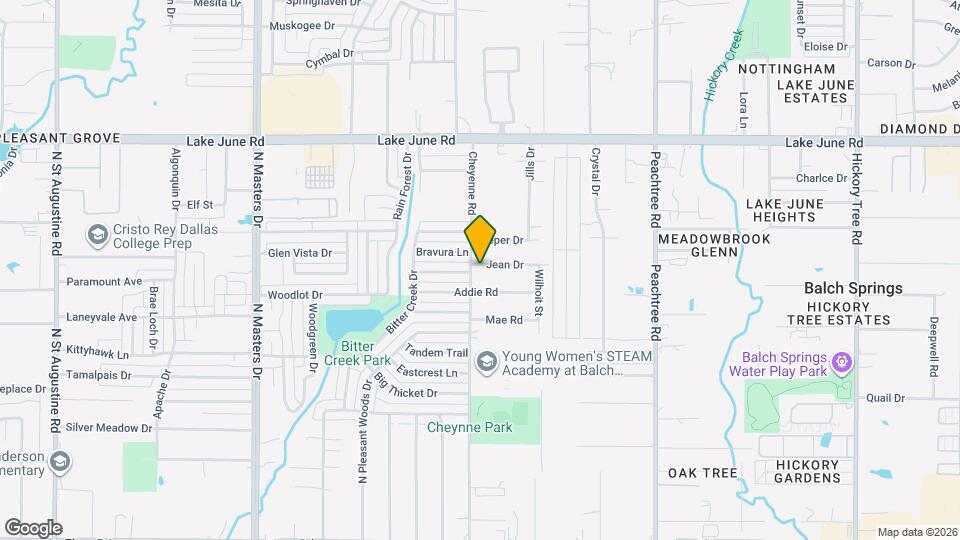 1022 Cheyenne Rd Map and Location Details