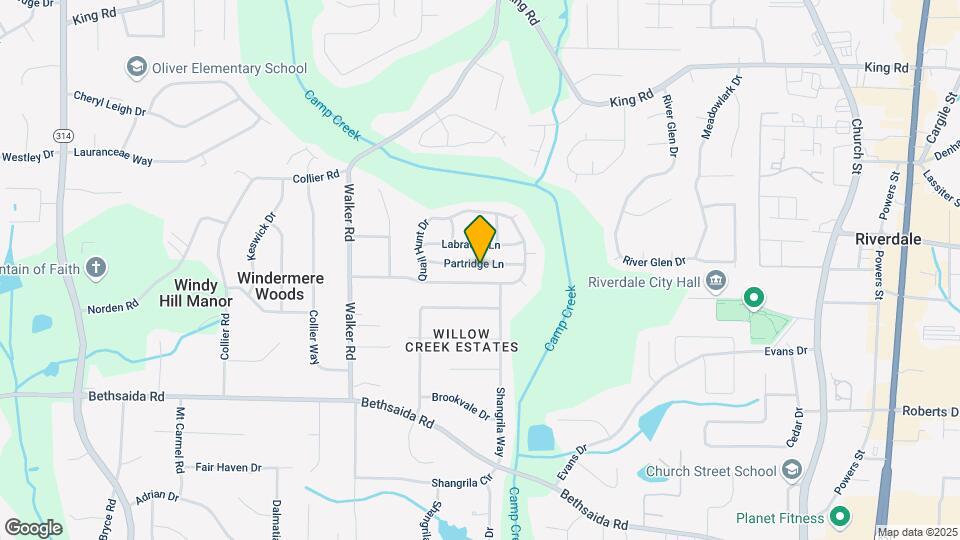 1256 Partridge Ln Map and Location Details