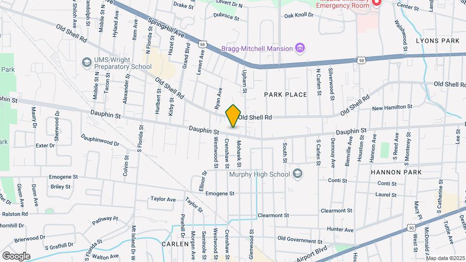 2162 Dauphin St Map and Location Details