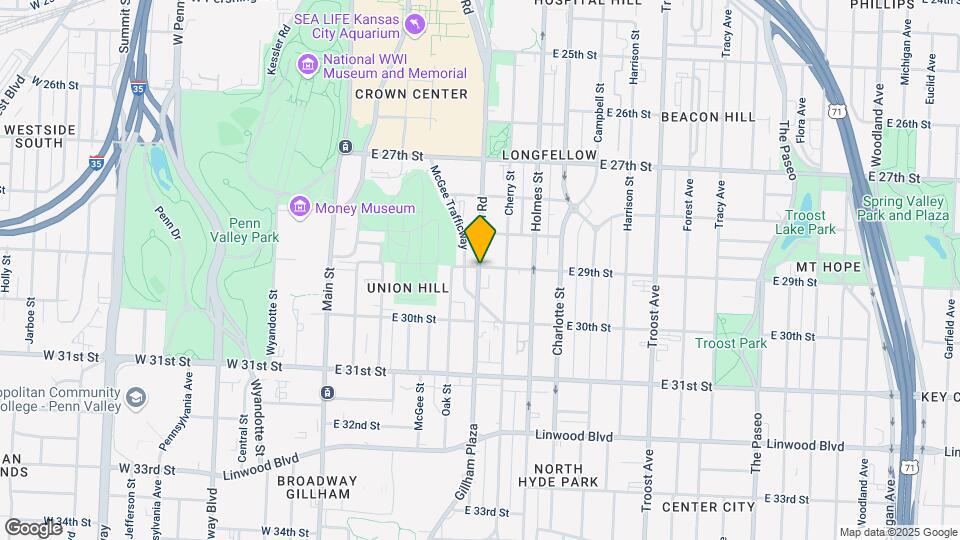2903 Gillham Rd Map and Location Details