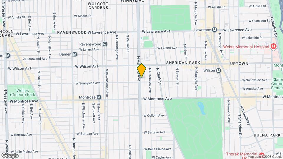 4509 N Ashland Ave, Unit J01P Mapa y Detalles de la Ubicación