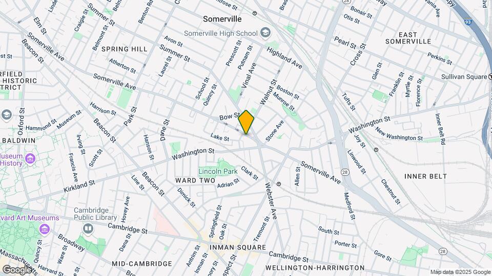 316 Somerville Ave, Unit 3 Map and Location Details
