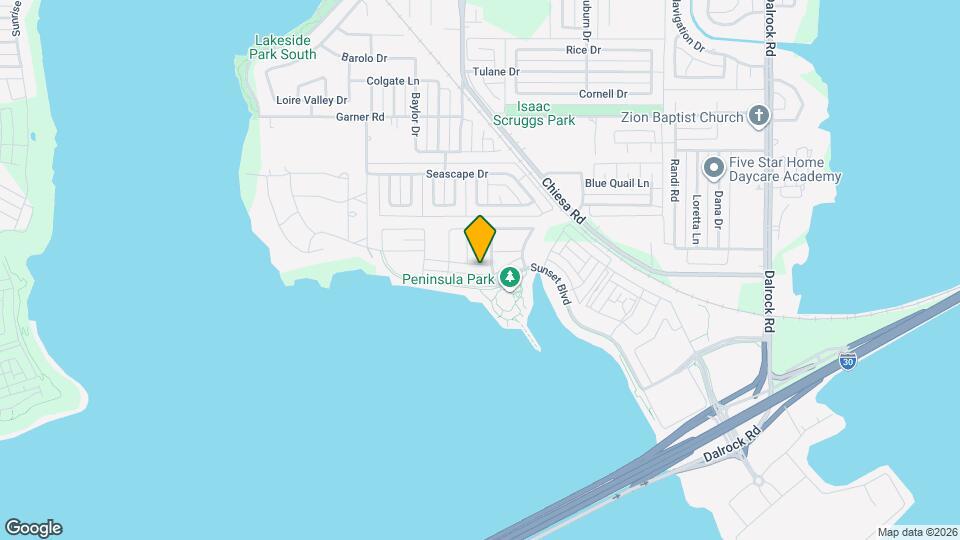 7504 Palisades Dr Map and Location Details
