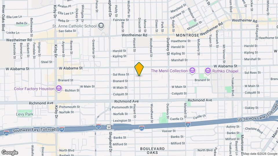 3918 Driscoll St Map and Location Details