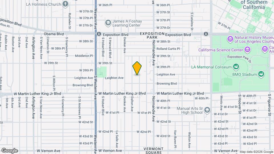 3961 Halldale Ave, Unit 1 Map and Location Details