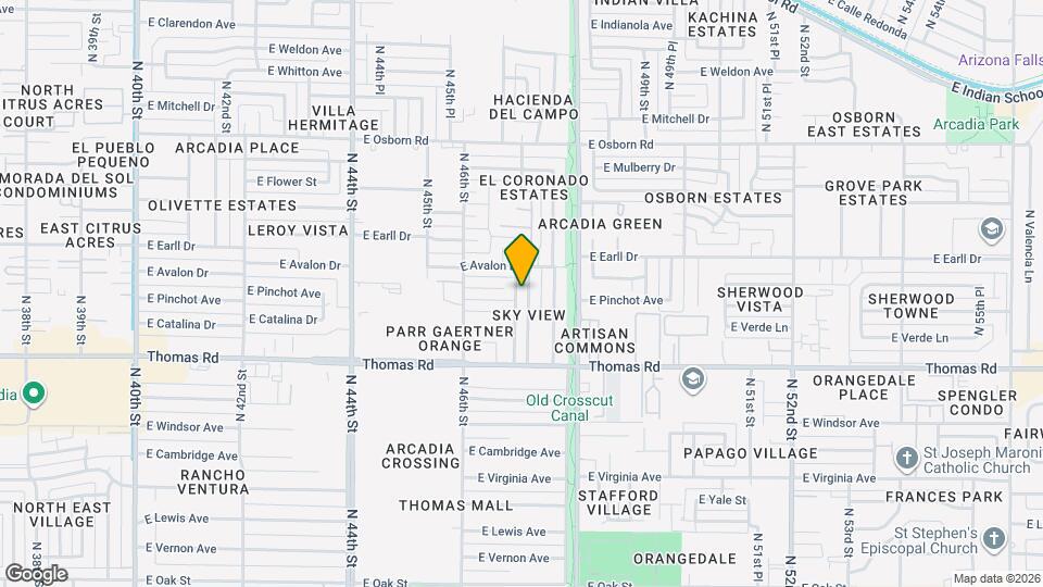 3016 N 47th St Map and Location Details