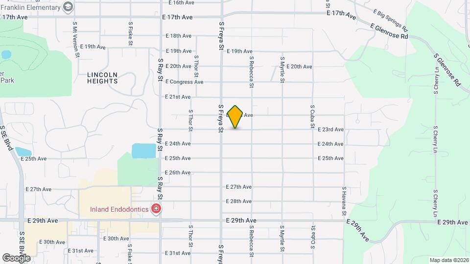 3628 E 23rd Ave Map and Location Details