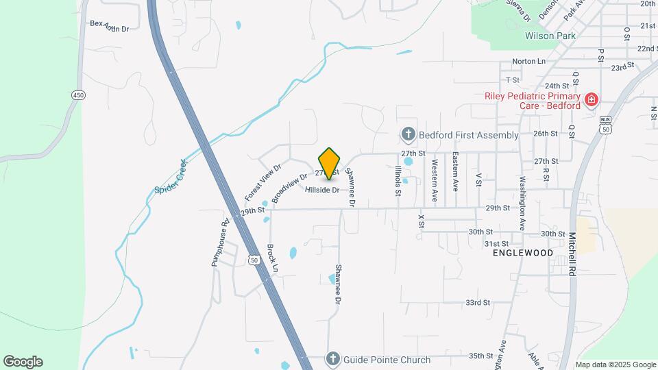 2829 Hillside Dr Map and Location Details