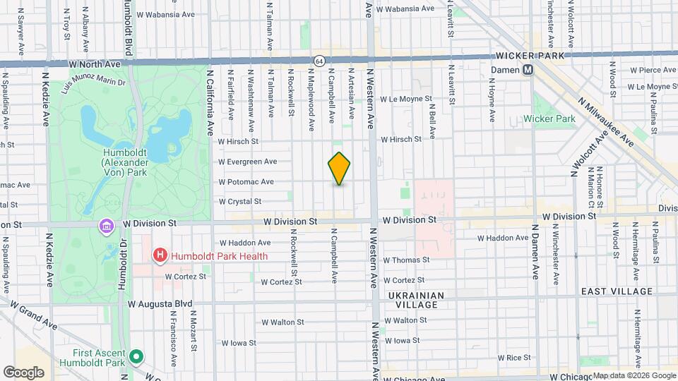 1245 N Campbell Ave, Unit 2 Map and Location Details