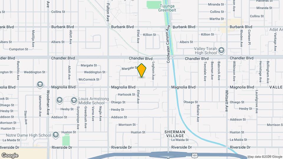 5234 Ethel Ave Map and Location Details