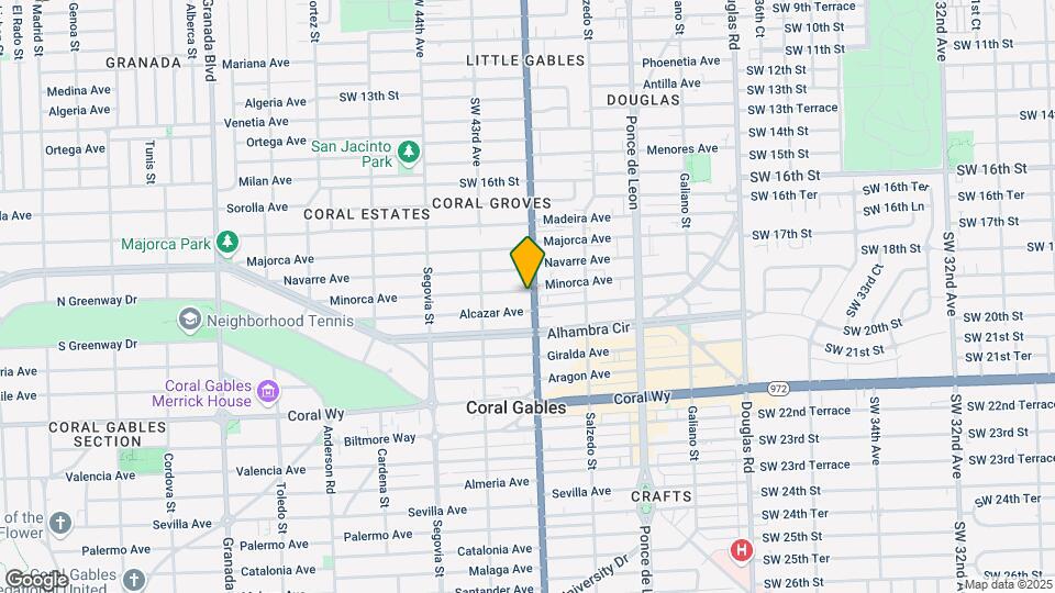 400 Minorca Ave Map and Location Details