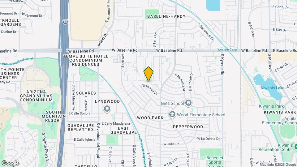 1126 W Oxford Dr Map and Location Details