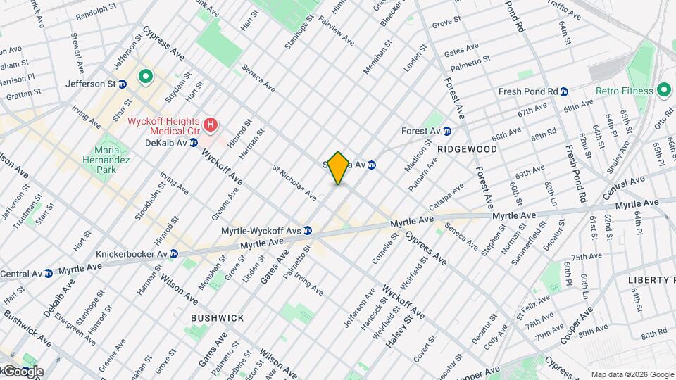 16-88 Gates Ave Map and Location Details