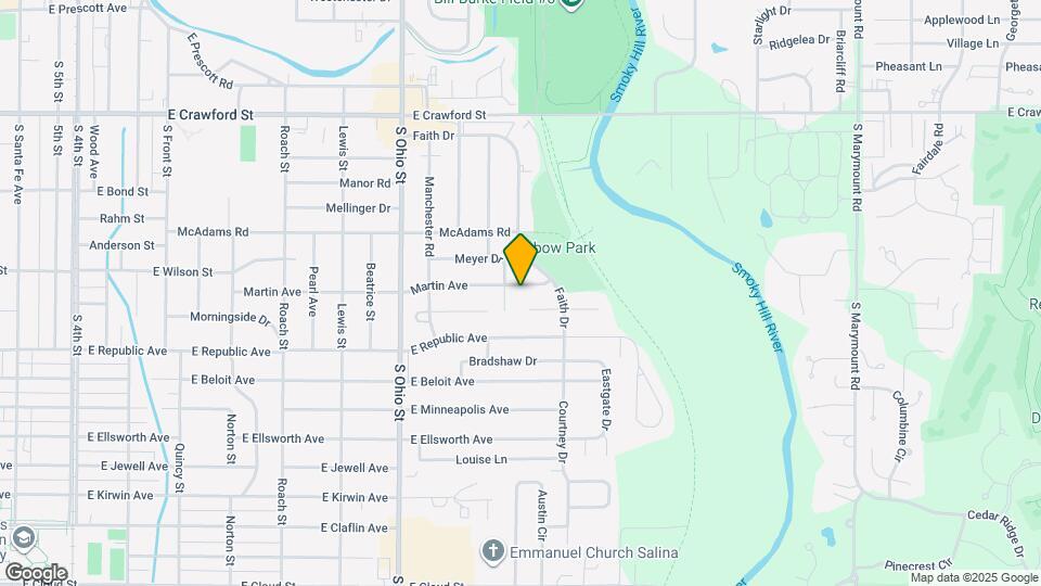 1406 Martin Ave Map and Location Details