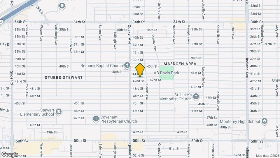 4310 42nd St Map and Location Details