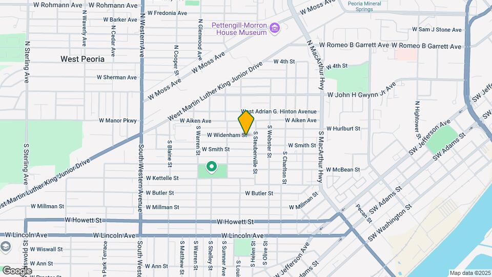 1312 W Widenham St Map and Location Details