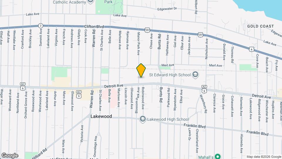 1385 Manor Park Ave Map and Location Details