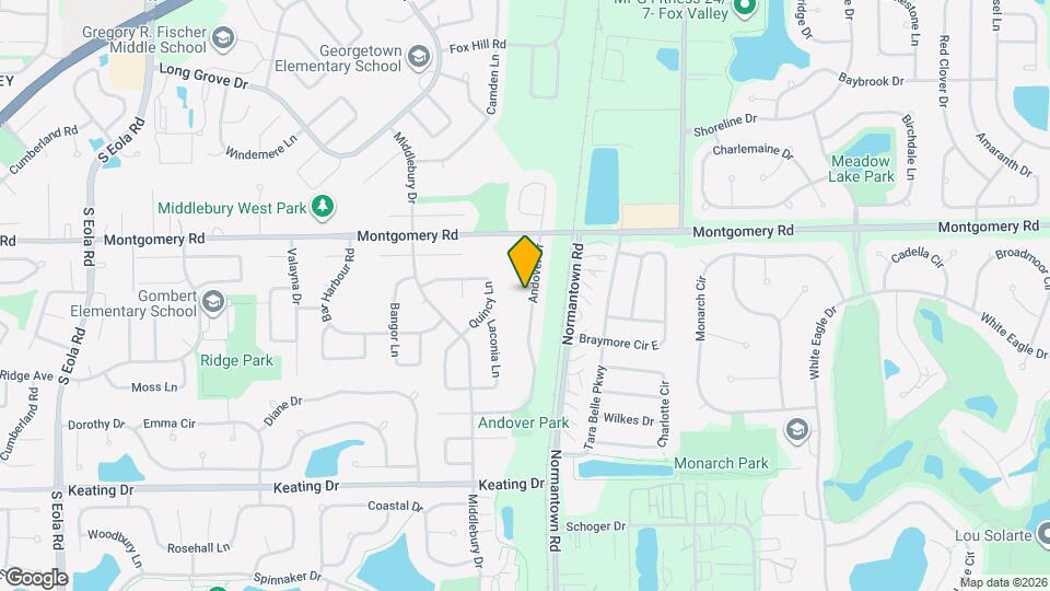 1371 Andover Dr Map and Location Details