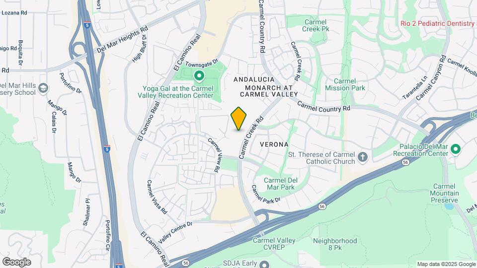 12580 Carmel Creek Rd Map and Location Details