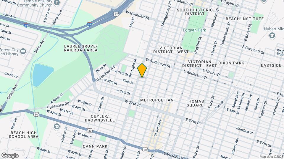 402-419 34th St Mapa y Detalles de la Ubicación