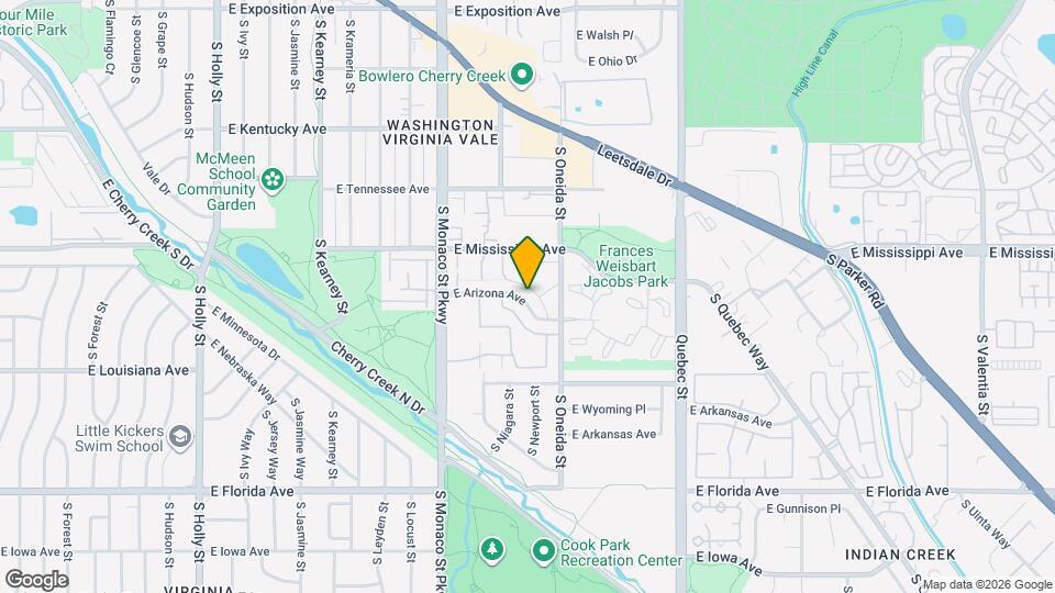 6825 E Arizona Ave Map and Location Details