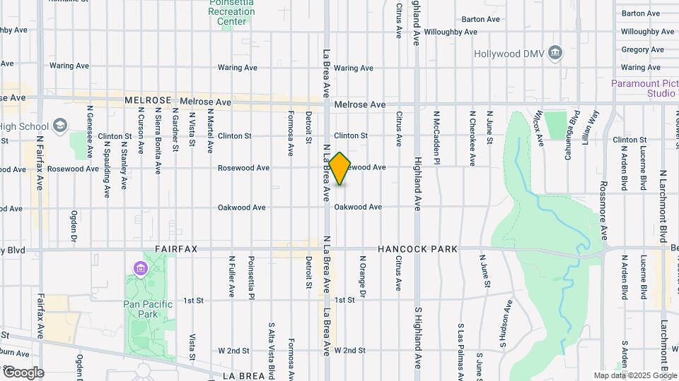 425 N Sycamore Ave Mapa y Detalles de la Ubicación