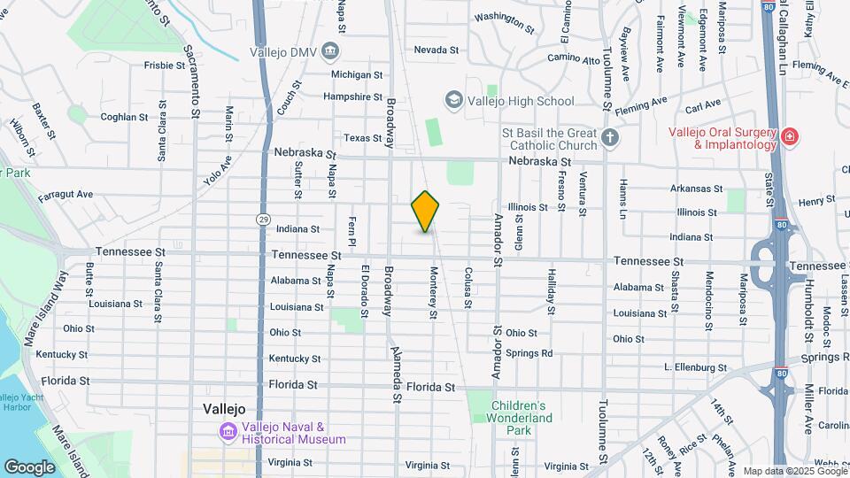 1301 Monterey St Map and Location Details