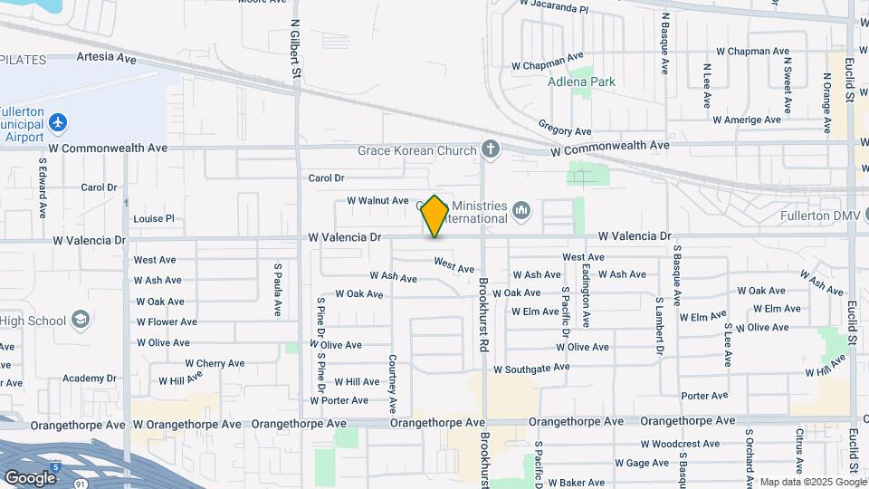1866 W Valencia Dr Map and Location Details