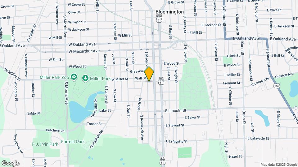 208 W Miller St Mapa y Detalles de la Ubicación