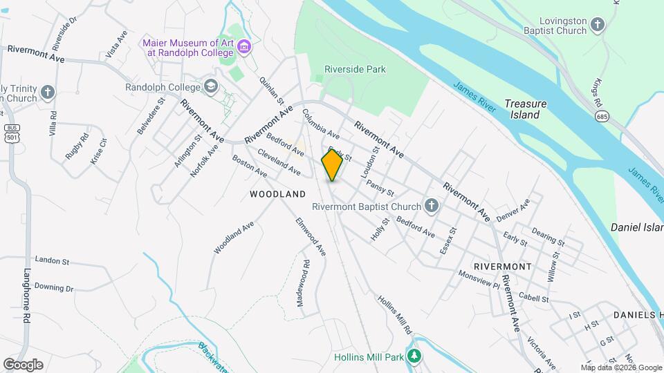 2202 Hollins Mill Rd Map and Location Details