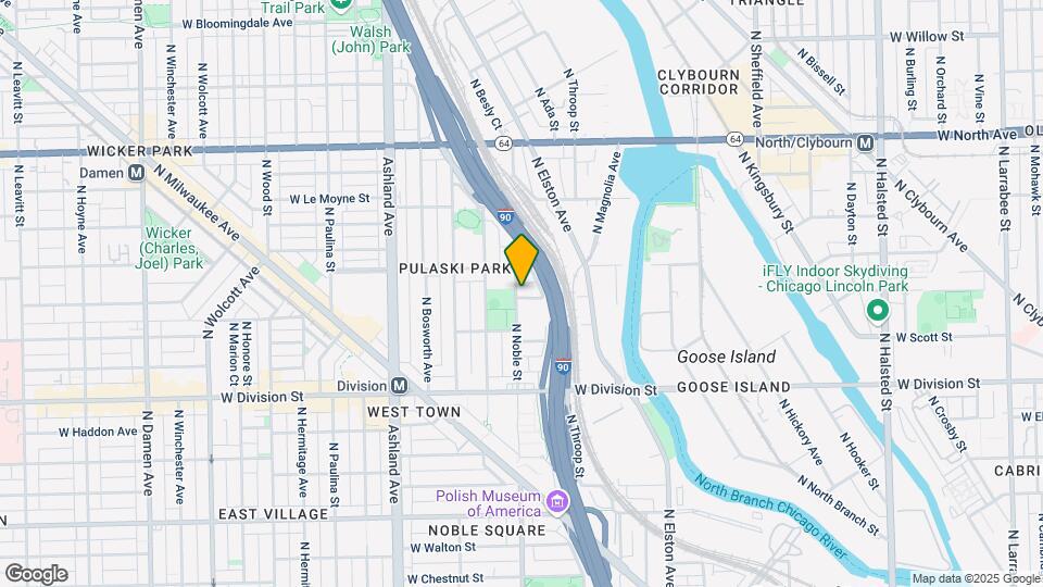 1349 N Noble St Map and Location Details