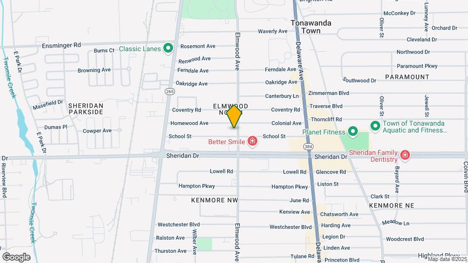 3120 Elmwood Ave Map and Location Details