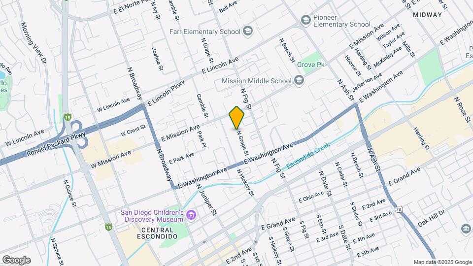 723 N Grape St Map and Location Details