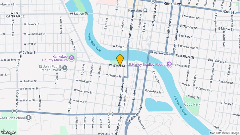 258 W Water St Map and Location Details