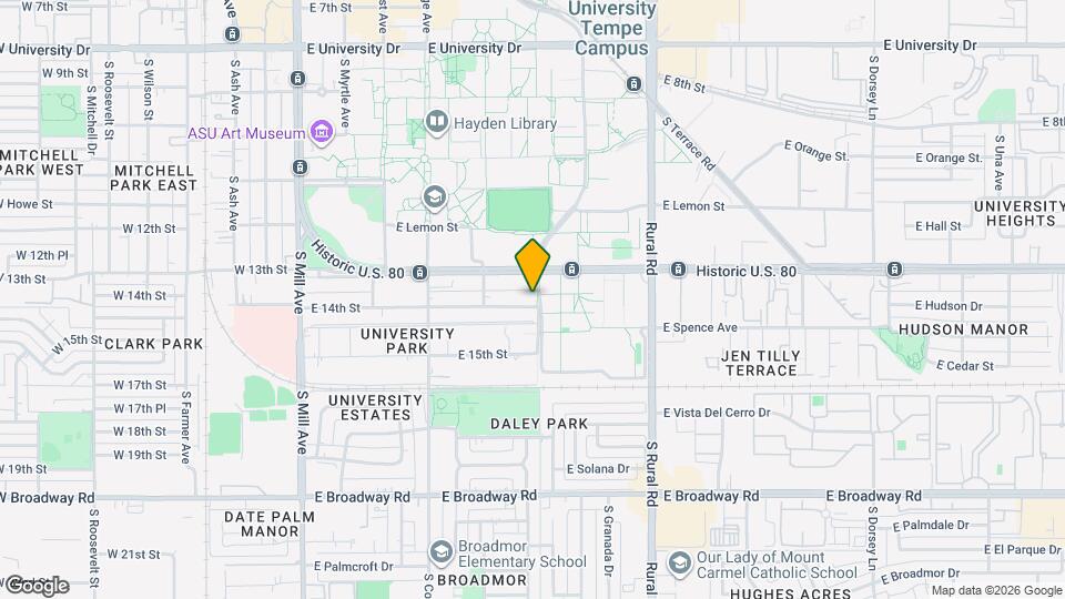 330 E 14th St Map and Location Details