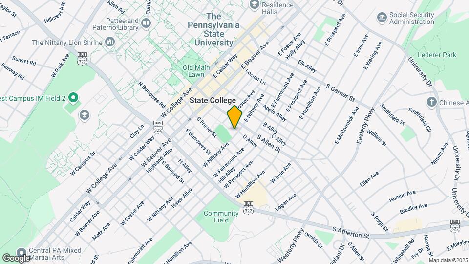 123 W Nittany Ave Mapa y Detalles de la Ubicación