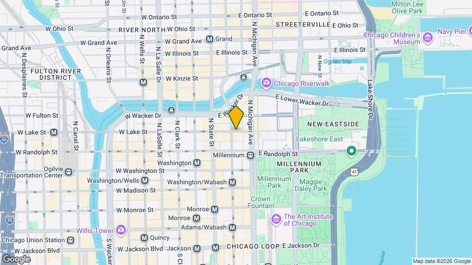 55 E Lake St Map and Location Details