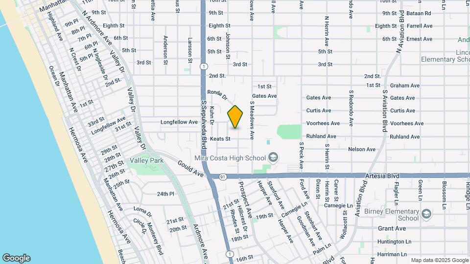 439 S Prospect Ave Map and Location Details