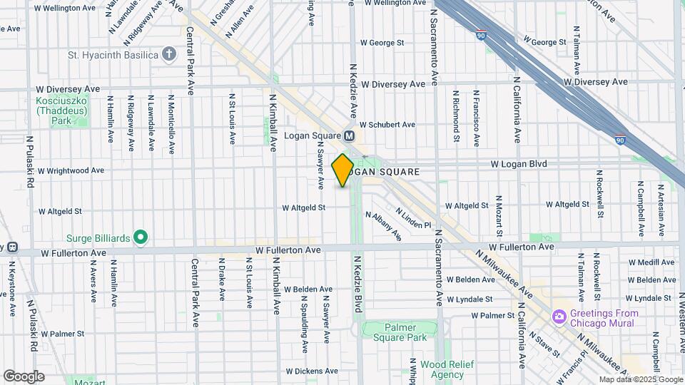 2518 N Kedzie Blvd Map and Location Details