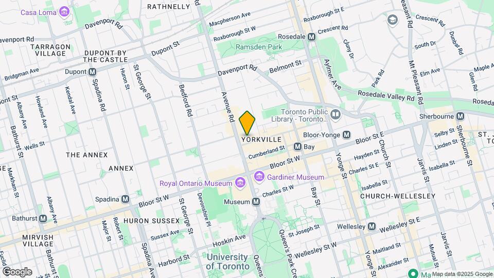 140 Yorkville Ave Map and Location Details