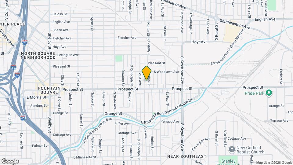 1048 Harlan St Map and Location Details