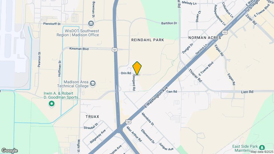 1721 Onsgard Rd Map and Location Details
