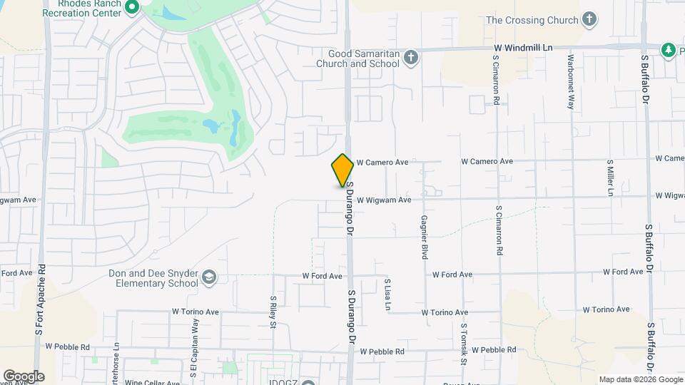 8620 W Wigwam Ave Mapa y Detalles de la Ubicación