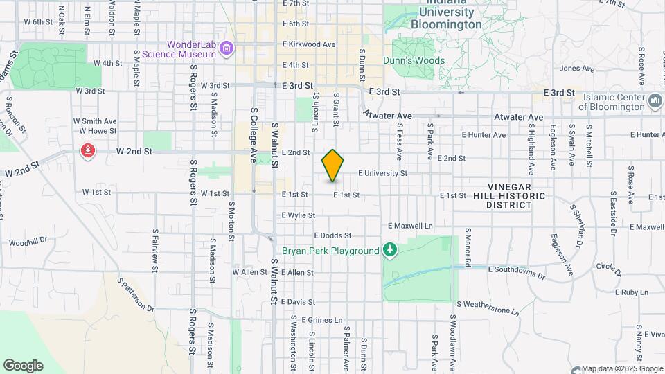 612 S Grant St Map and Location Details