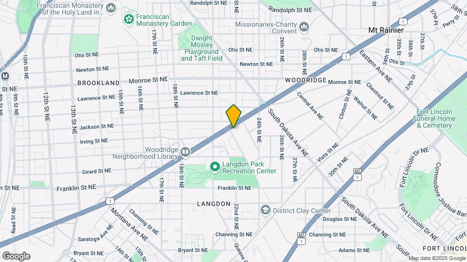 2103 Rhode Island Ave NE Map and Location Details