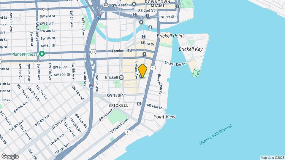 1050 Brickell Ave, Unit 2606 Map and Location Details