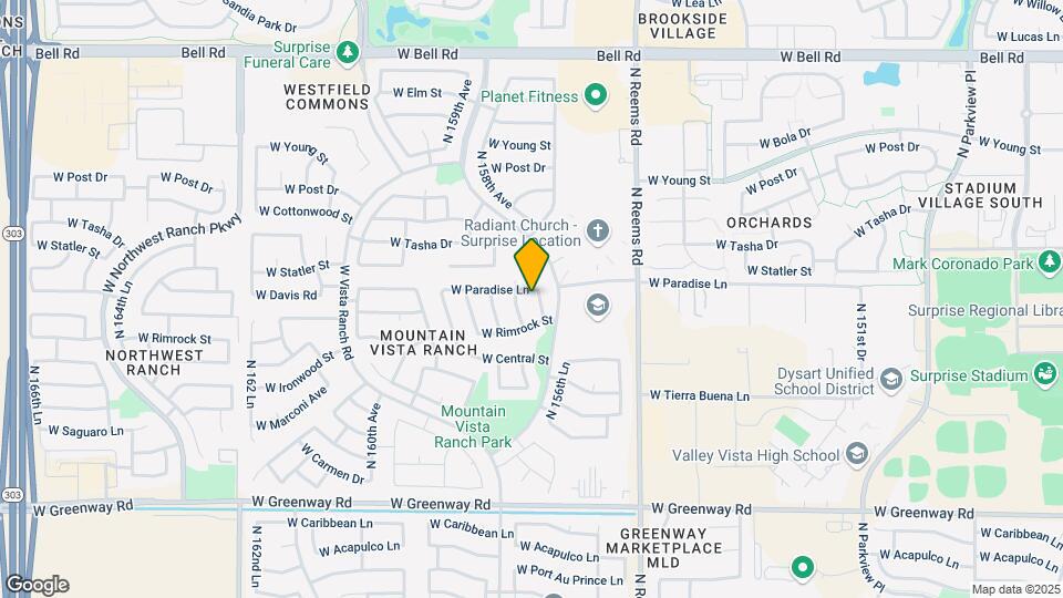 16188 N 157th Ave Mapa y Detalles de la Ubicación
