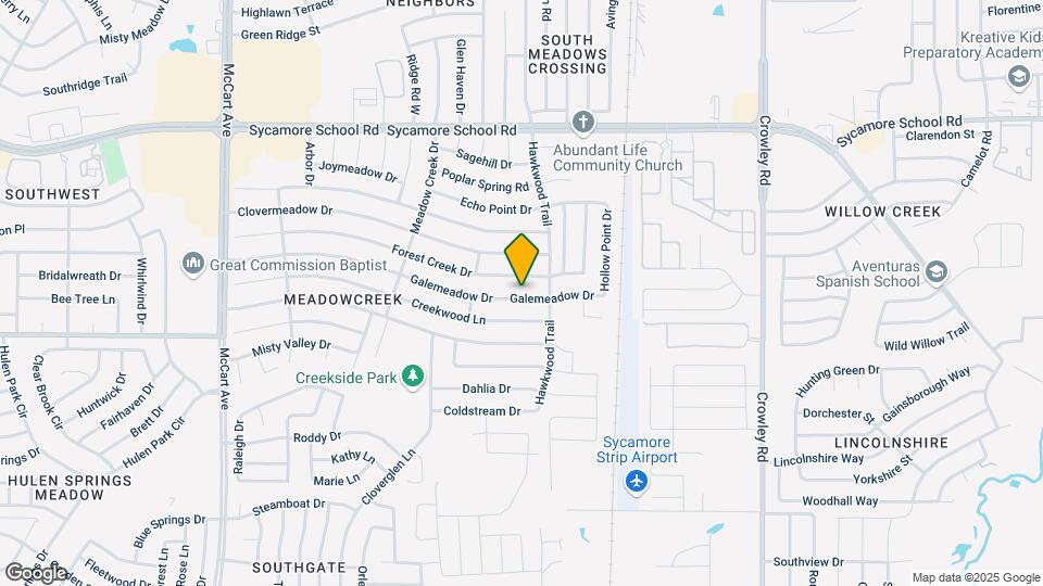 2520 Galemeadow Dr Map and Location Details